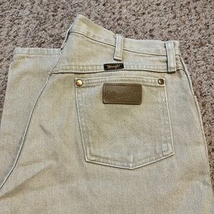 Wranglers Mens Jeans-khaki
